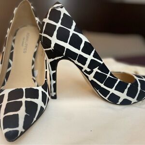 Adam Lippes Monochrome Geometric Heels